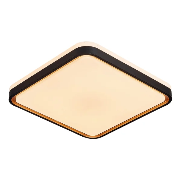 PLAFÓN LED 78W PW LED REGULABLE NEGRO ORO CUADRADO TELLUS