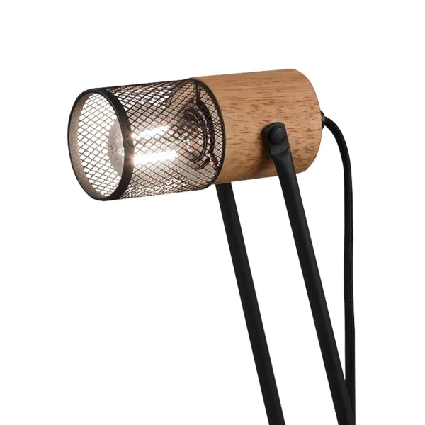 LÁMPARA DE MESA METAL NEGRO E14 MILLER