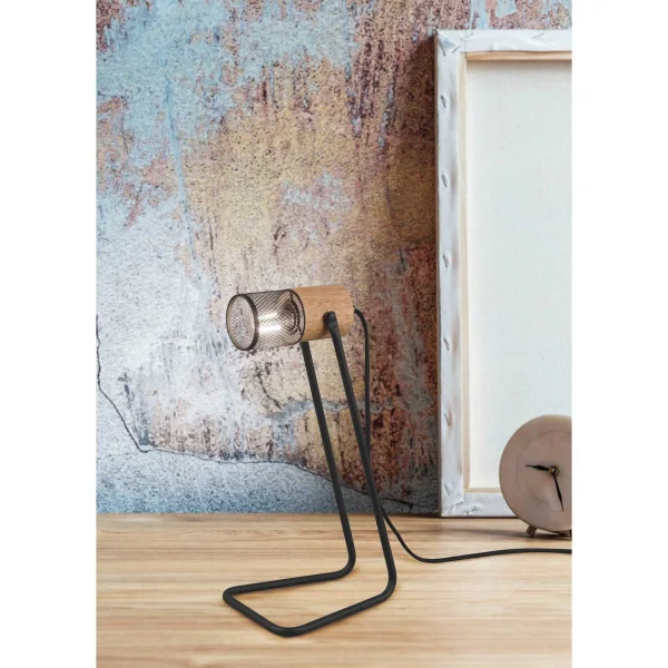 LÁMPARA DE MESA METAL NEGRO E14 MILLER