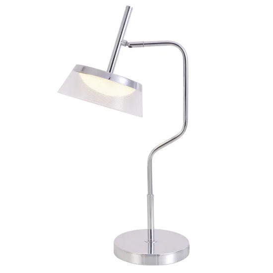 LAMPADA DA TAVOLO LED 9W 4000K ACCIAIO CROMATO ATENEA
