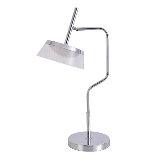 LAMPADA DA TAVOLO LED 9W 4000K ACCIAIO CROMATO ATENEA 2