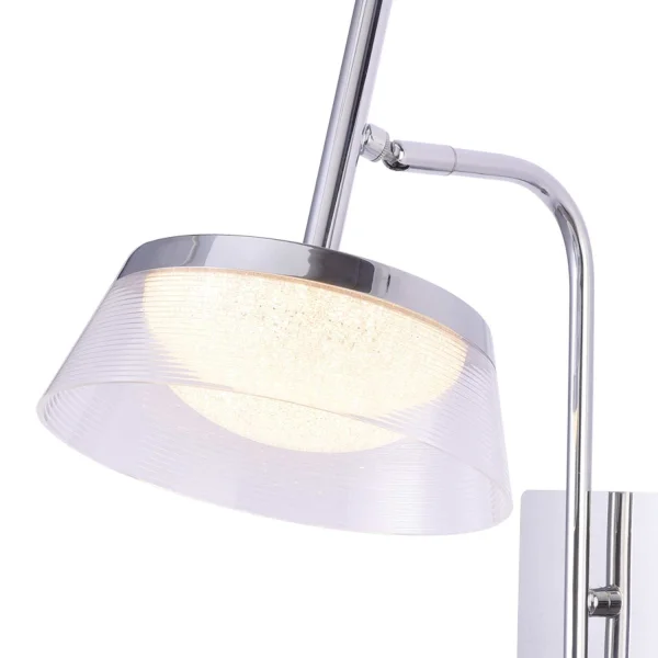 APPLIQUE LED 9W 4000K ACCIAIO CROMATICO ATENEA