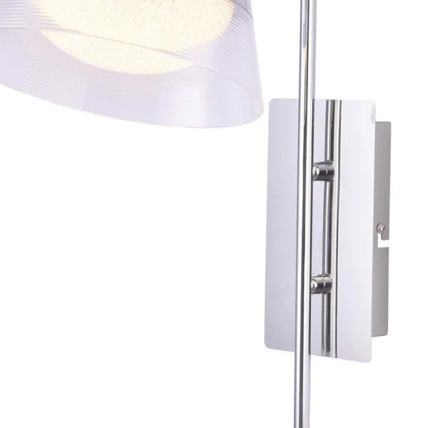 APPLIQUE LED 9W 4000K ACCIAIO CROMATICO ATENEA