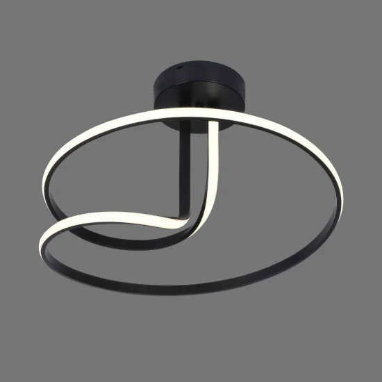 LAMPADA DA SOFFITTO LED 47W 4000K DIMMERABILE NERO OLIMPO 2