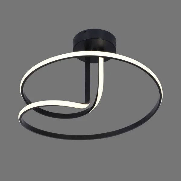 LAMPADA DA SOFFITTO LED 47W 4000K DIMMERABILE NERO OLIMPO