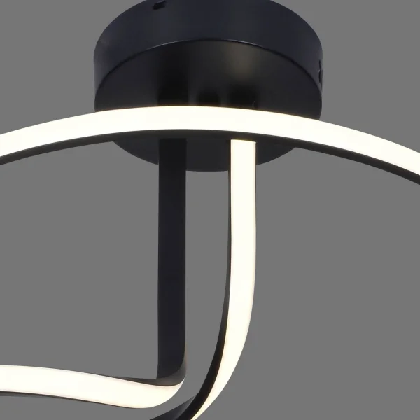 LAMPADA DA SOFFITTO LED 47W 4000K DIMMERABILE NERO OLIMPO