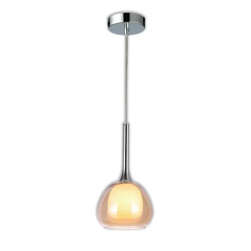 LAMPADA DA SOFFITTO 1 LUCE VETRO AMBRA ESTERNO INTERNO BIANCO Ø16,5 NOLINA