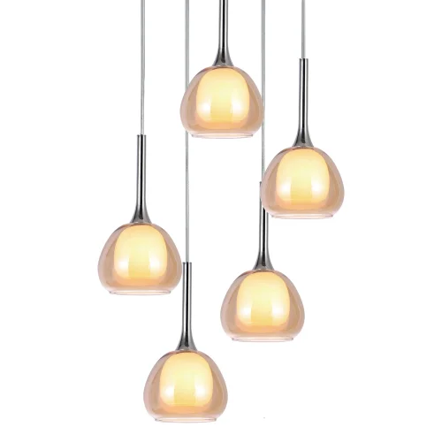 LAMPADA DA SOFFITTO 5 LUCI CRISTALLO ESTERNO AMBRA INTERNO BIANCO Ø45 NOLINA LAMPADA DA SOFFITTO 5 LUCI CRISTALLO ESTERNO AMBRA INTERNO BIANCO Ø45 NOLINA