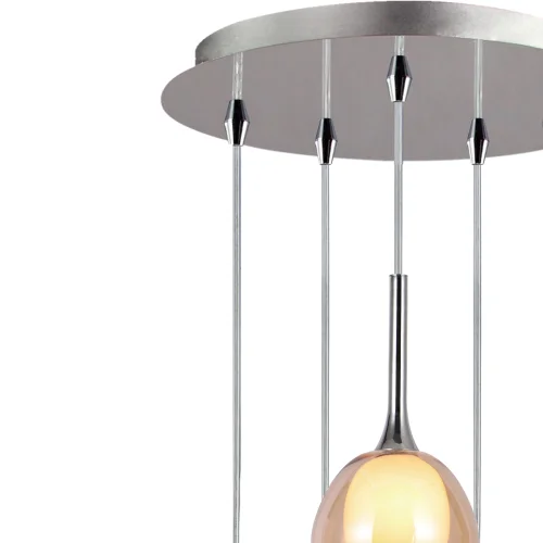 LAMPADA DA SOFFITTO 5 LUCI CRISTALLO ESTERNO AMBRA INTERNO BIANCO Ø45 NOLINA LAMPADA DA SOFFITTO 5 LUCI CRISTALLO ESTERNO AMBRA INTERNO BIANCO Ø45 NOLINA