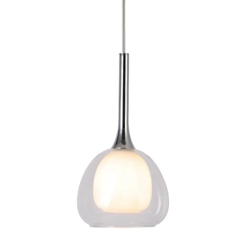 LAMPADA DA SOFFITTO 1 LUCE VETRO TRASPARENTE ESTERNO INTERNO BIANCO Ø16,5 NOLINA