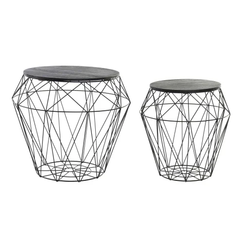 TAVOLINO SET 2 MÉTAL EYRA