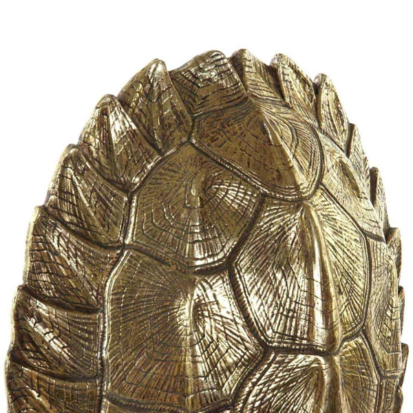 FIGURA RESINA CAPARAZON DORADO ENVEJECIDO