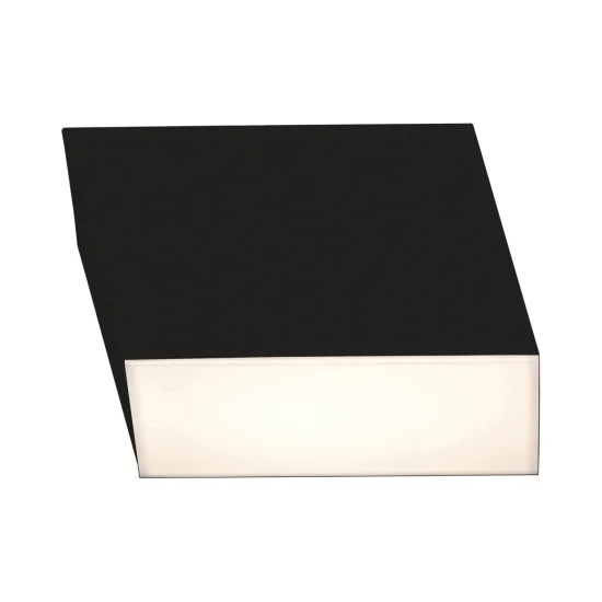 SUPERFICIE QUADRATO FISSO LED 10W 4000K NERO