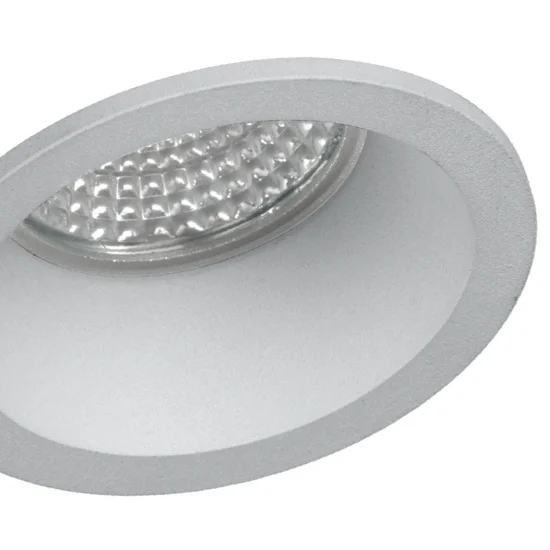 INCASSO CONICO ALLUMINIO GU10 ARGENTO 2
