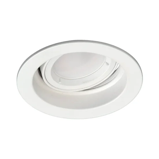 SPOT DA INCASSO ROTONDO BASCULANTE GU10 BIANCO IP20