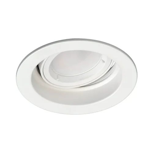 SPOT DA INCASSO ROTONDO BASCULANTE GU10 BIANCO IP20