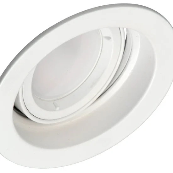 SPOT DA INCASSO ROTONDO BASCULANTE GU10 BIANCO IP20 2