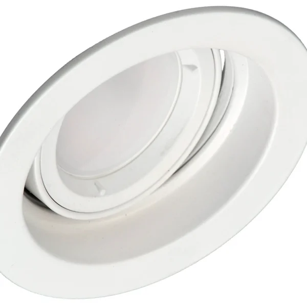 SPOT DA INCASSO ROTONDO BASCULANTE GU10 BIANCO IP20