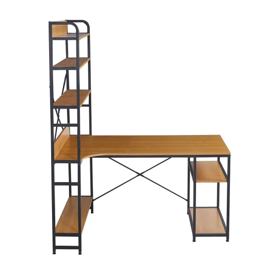 TAVOLO DA SCRIVANIA CON RIPIANI COLORE ROVERE SWINDON 2