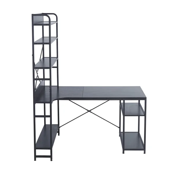 TAVOLO DA SCRIVANIA CON RIPIANI NERO SWINDON TAVOLO DA SCRIVANIA CON RIPIANI NERO SWINDON