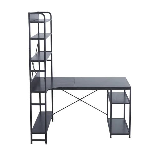 TAVOLO DA SCRIVANIA CON RIPIANI NERO SWINDON