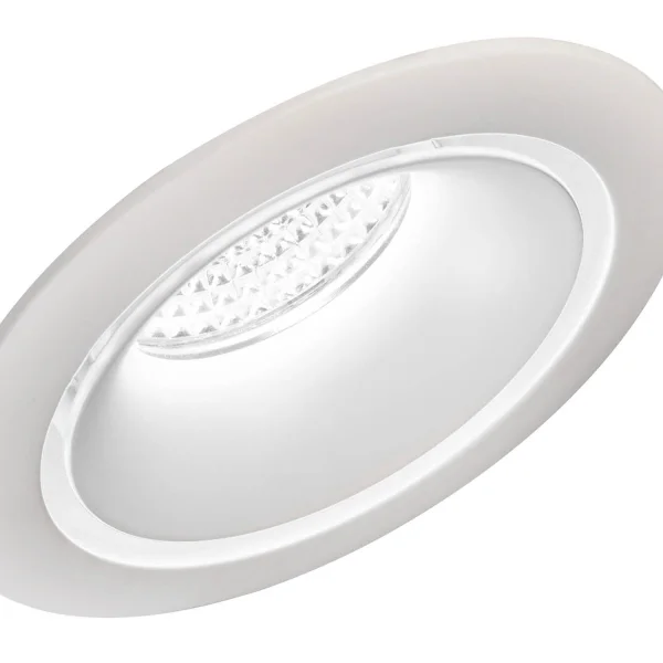 LUCE LATERALE CONVESSA BIANCA INCASSATA