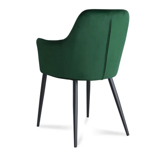 SILLÓN GUNNAR TERCIOPELO VERDE PATAS COLOR NEGRO SILLÓN GUNNAR TERCIOPELO VERDE PATAS COLOR NEGRO