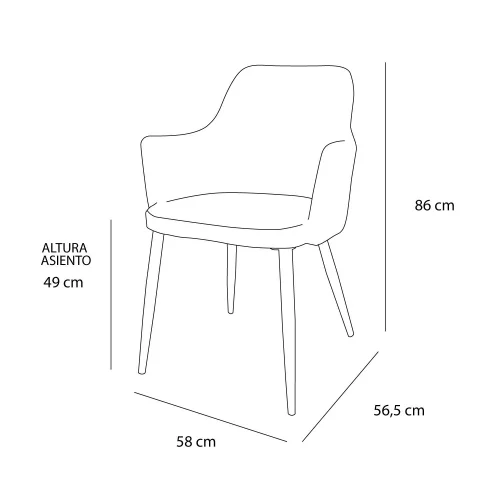 SILLÓN MANDARINA PU MARRÓN VINTAGE PATAS COLOR MADERA