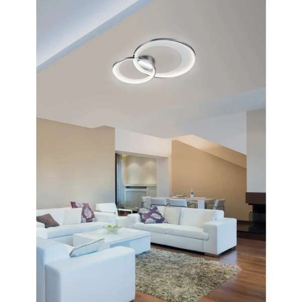 PLAFÓN DE TECHO LED 29 W 3000K CROMO BURGESS PLAFÓN DE TECHO LED 29 W 3000K CROMO BURGESS