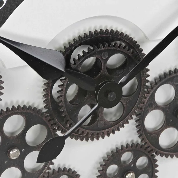 RELOJ PARED HIERRO NEGRO MOVIMIENTO