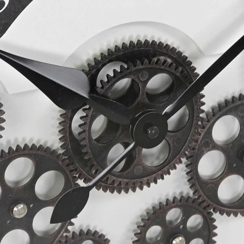 RELOJ PARED HIERRO NEGRO MOVIMIENTO