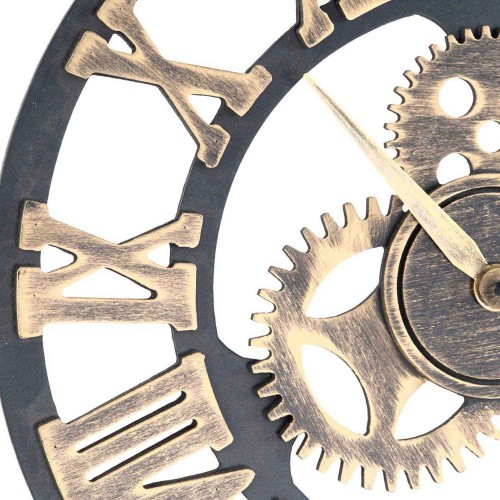 RELOJ PARED MDF ENGRANAJES ENVEJECIDO