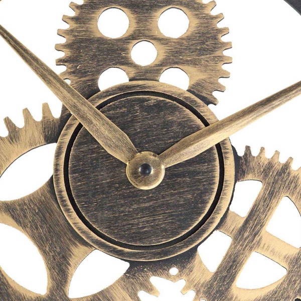 RELOJ PARED MDF ENGRANAJES ENVEJECIDO