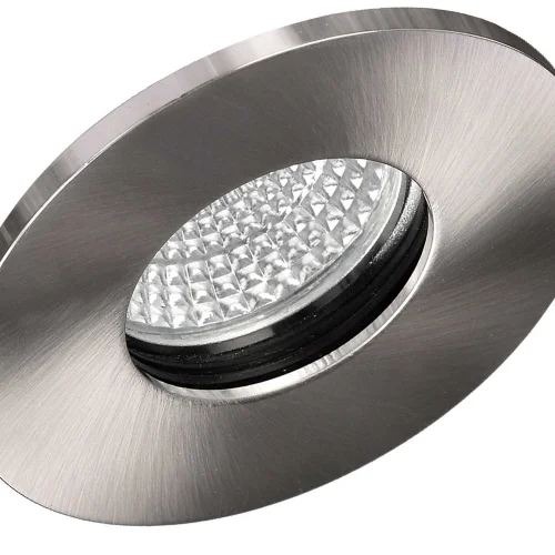 FARETTO DA INCASSO Ø 8,5 CM GU10 NICHEL SATINATO IP54