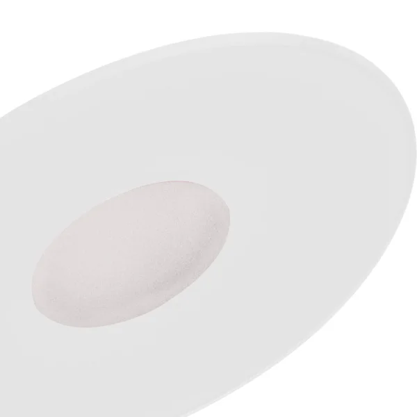 FARETTO DA INCASSO PIATTO IN METACRILATO BIANCO OPACO IP20