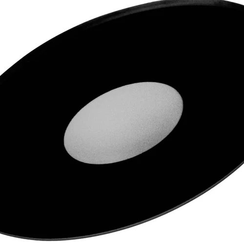 FARETTO DA INCASSO IN METACRILATO PIATTO NERO LUCIDO IP20