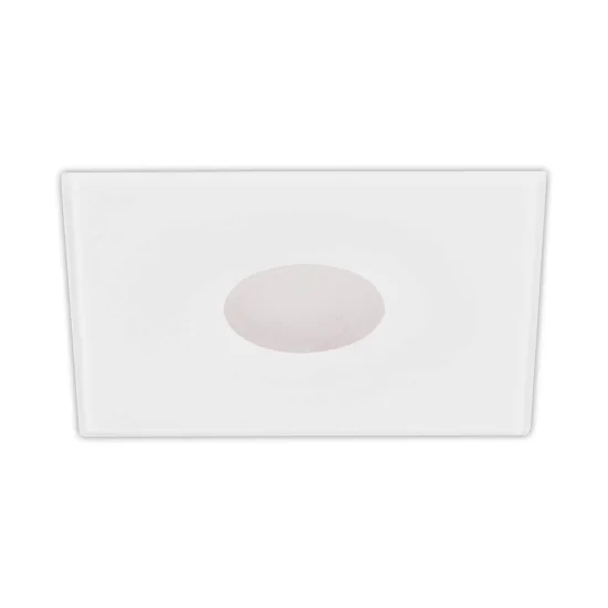 FARETTO DA INCASSO QUADRATO IN METACRILATO BIANCO OPACO IP20