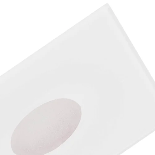 FARETTO DA INCASSO QUADRATO IN VETRO CIECO BIANCO LUMINOSITÀ IP20