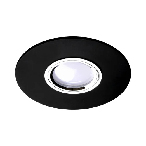 FARETTO DA INCASSO IN METACRILATO REVERSIBILE NERO OPACO/LUMINOSO GU10