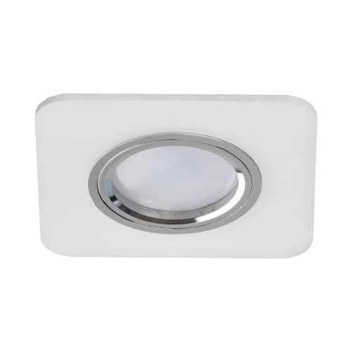 FARETTO DA INCASSO QUADRATO IN METACRILATO REVERSIBILE BIANCO OPACO/LUMINOSO GU10