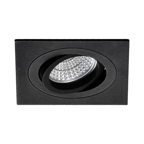 FARETTO DA INCASSO QUADRATO NERO GU10 IP20