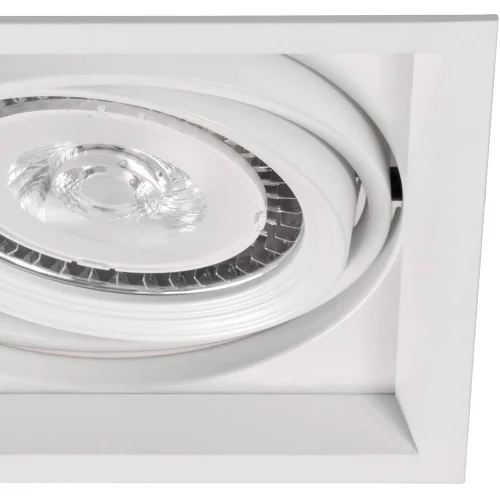 DOPPIO ANELLO GIREVOLE QUADRATO DA INCASSO QR-111 BIANCO OPACO MATE