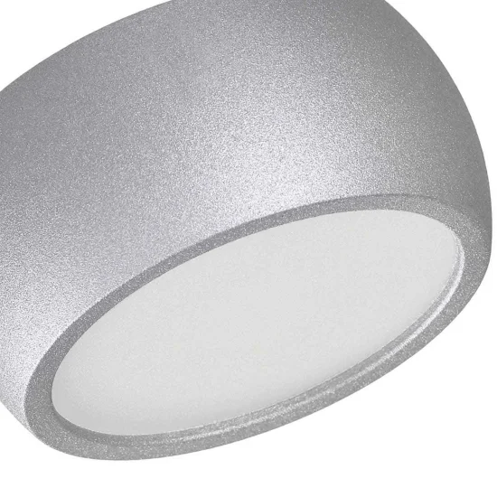 FARETTO LED DI SUPERFICIE 7W 3000K ARGENTO 2