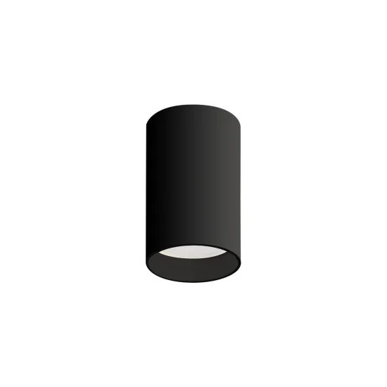 PROIETTORE DI SUPERFICIE CILINDRO 8 CM GU10 NERO