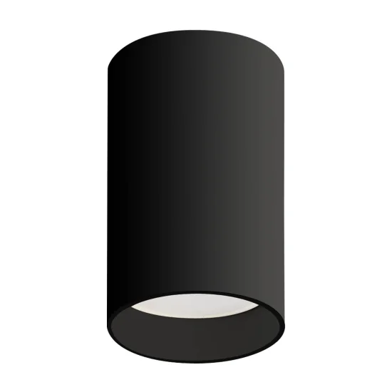 PROIETTORE DI SUPERFICIE CILINDRO 8 CM GU10 NERO 2