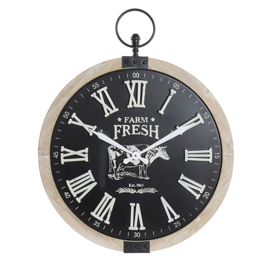 OROLOGIO DA PARETE IN METALLO MDF FARM FRESH