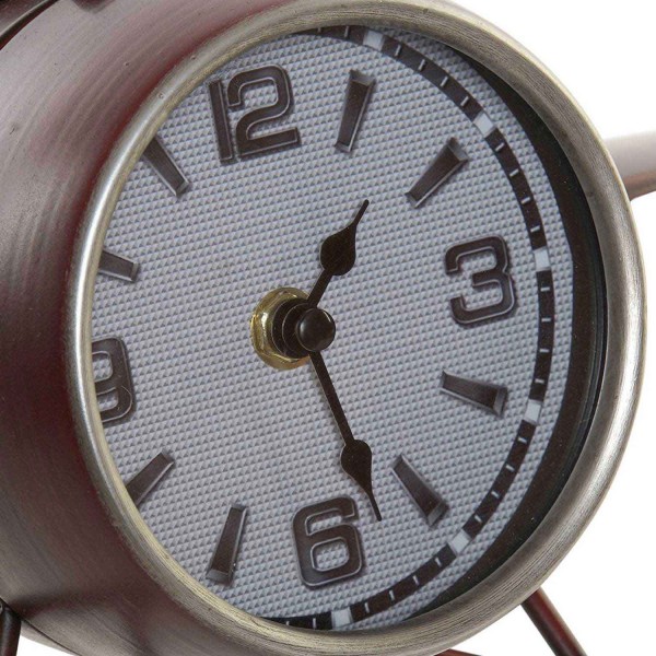 OROLOGIO DA TAVOLO IN METALLO ROSSO AEROPLANO