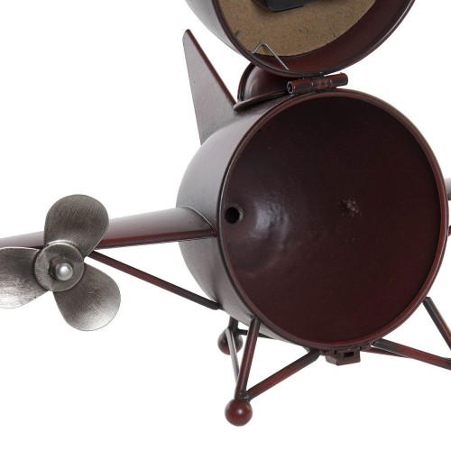 OROLOGIO DA TAVOLO IN METALLO ROSSO AEROPLANO