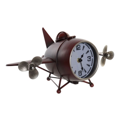 OROLOGIO DA TAVOLO IN METALLO ROSSO AEROPLANO