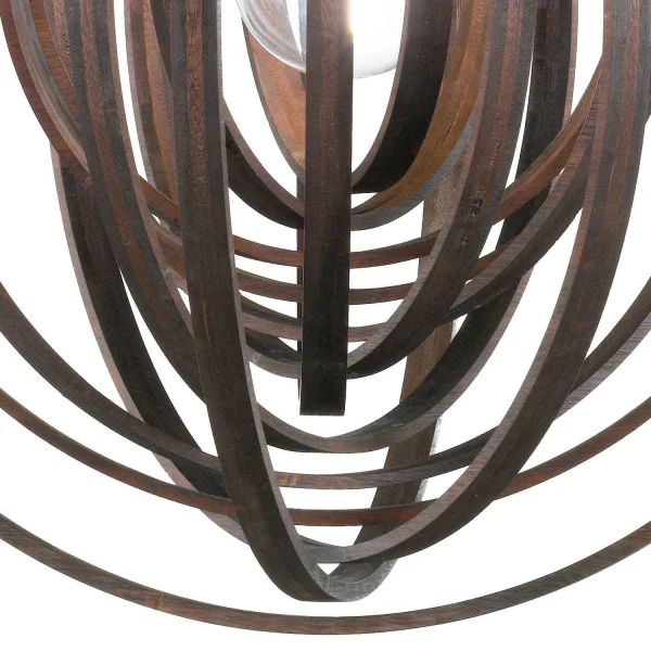 LAMPADA DA SOFFITTO GUIM LEGNO MARRONE LAMPADA DA SOFFITTO GUIM LEGNO MARRONE